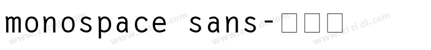 monospace sans字体转换